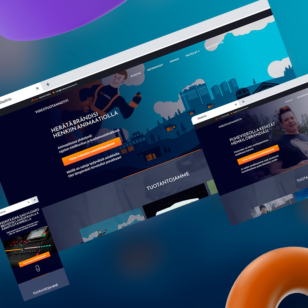 Featured image for “Videotuotannot.fi laskeutumissivut”