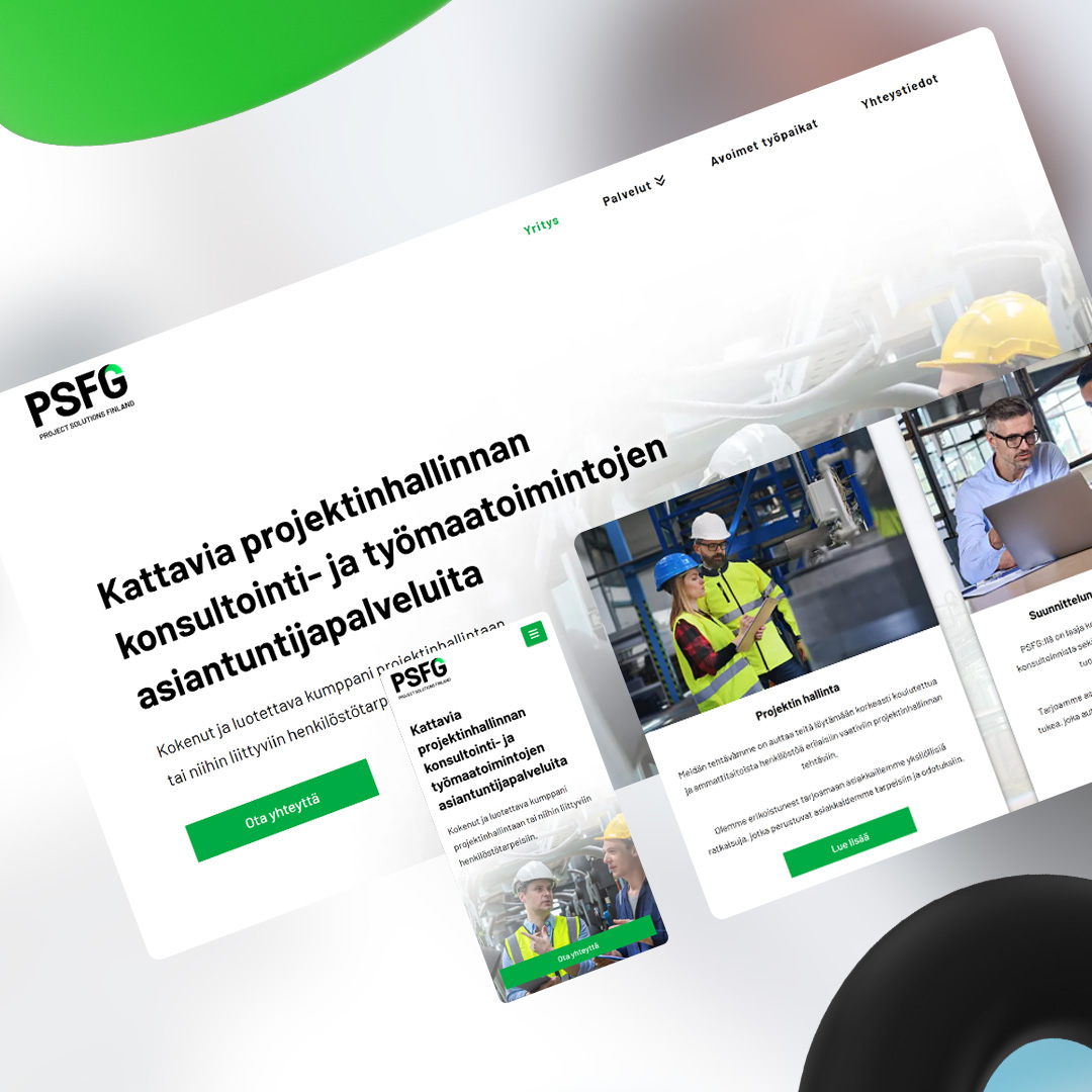 Featured image for “Project Solutions Finland Group -nettisivut”