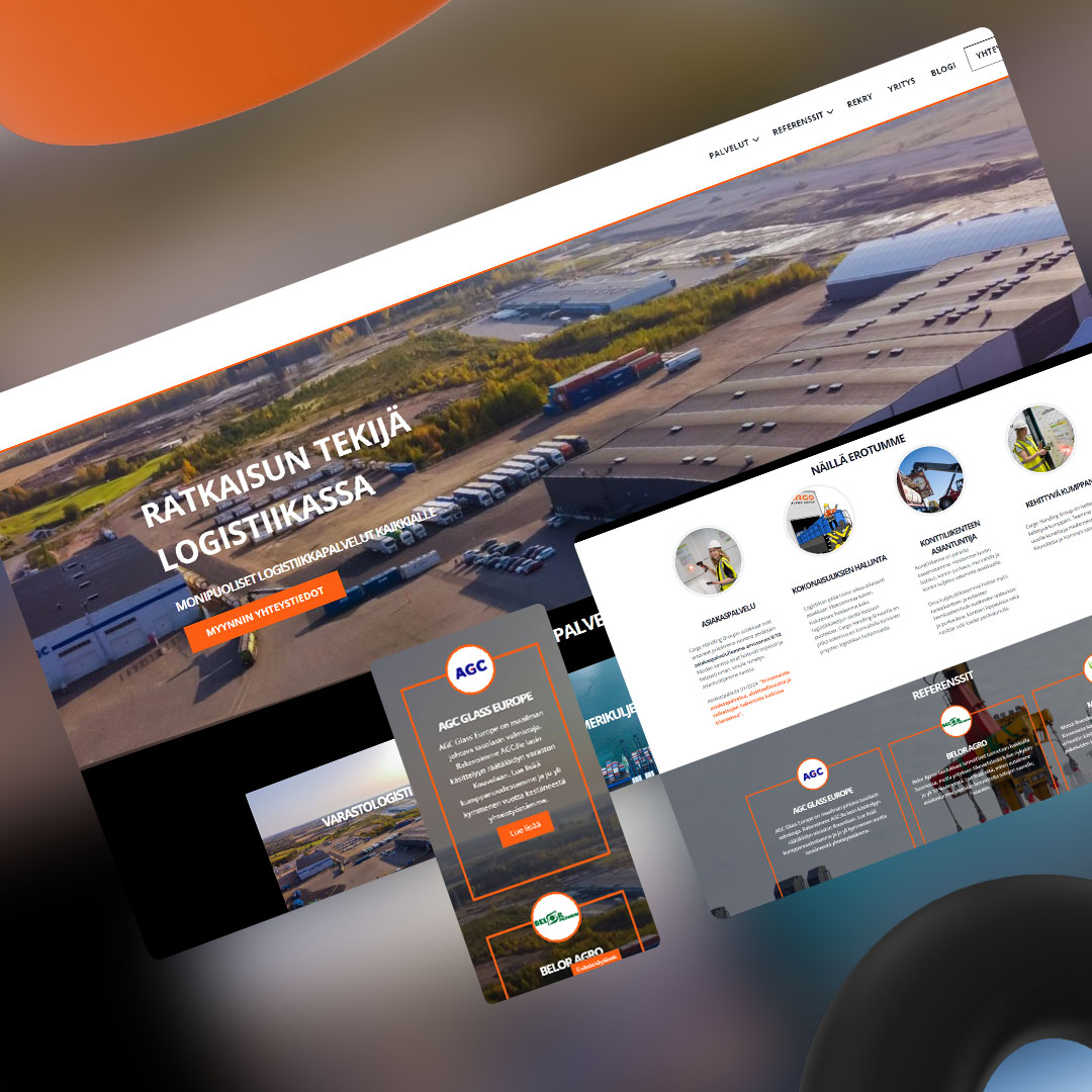 Featured image for “Kouvola Cargo Handling -nettisivut”